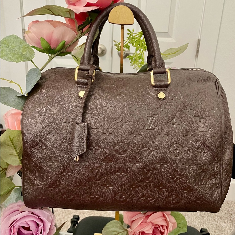 Louis Vuitton Speedy 30 Bandouliere Empriente no strap!
